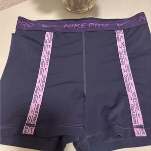 Nike PRO DRI-FIT medium Purple Athletic Shorts
